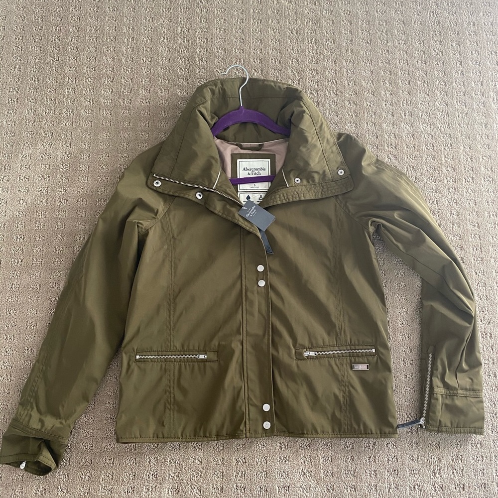 Olive Green Raincoat